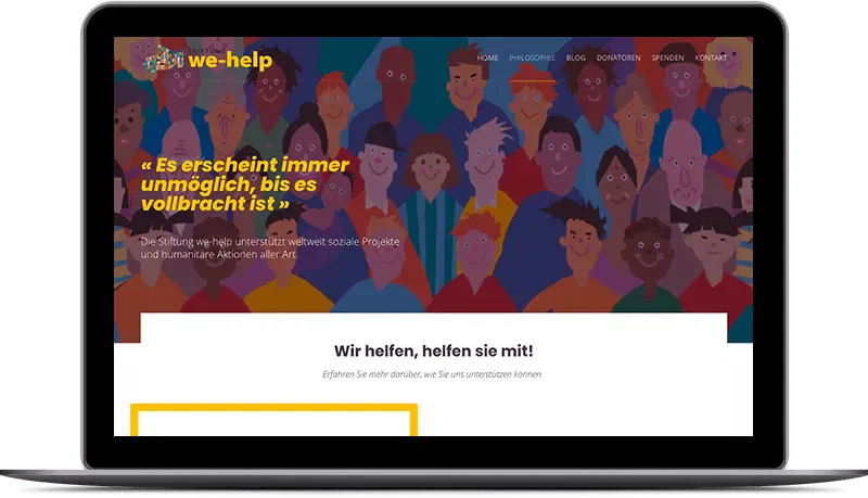 Stiftung we help