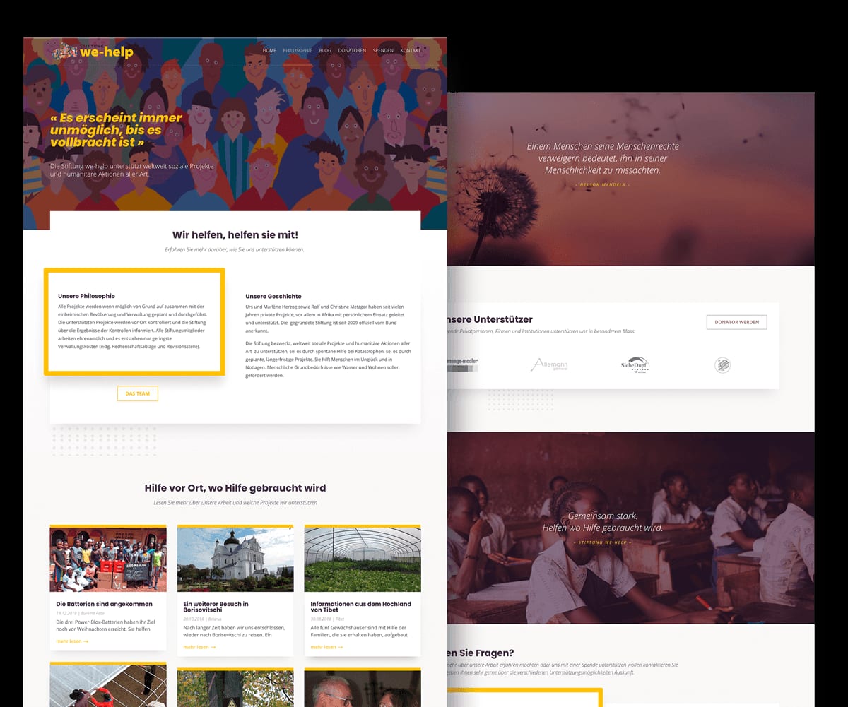Stiftung we help