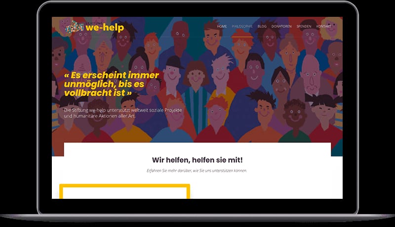 Stiftung we help